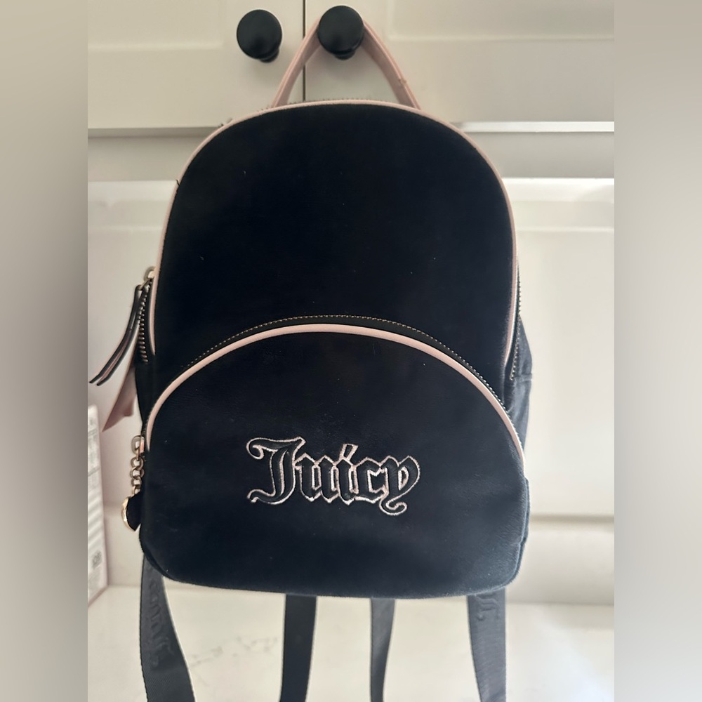 Juicy Couture Black and Pink Backpack
